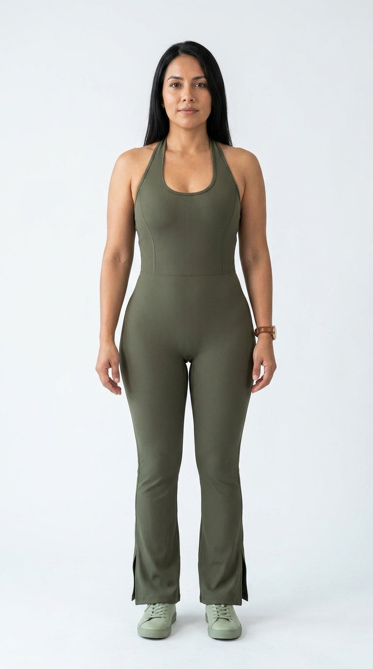 Women’s Halter Flared Jumpsuit