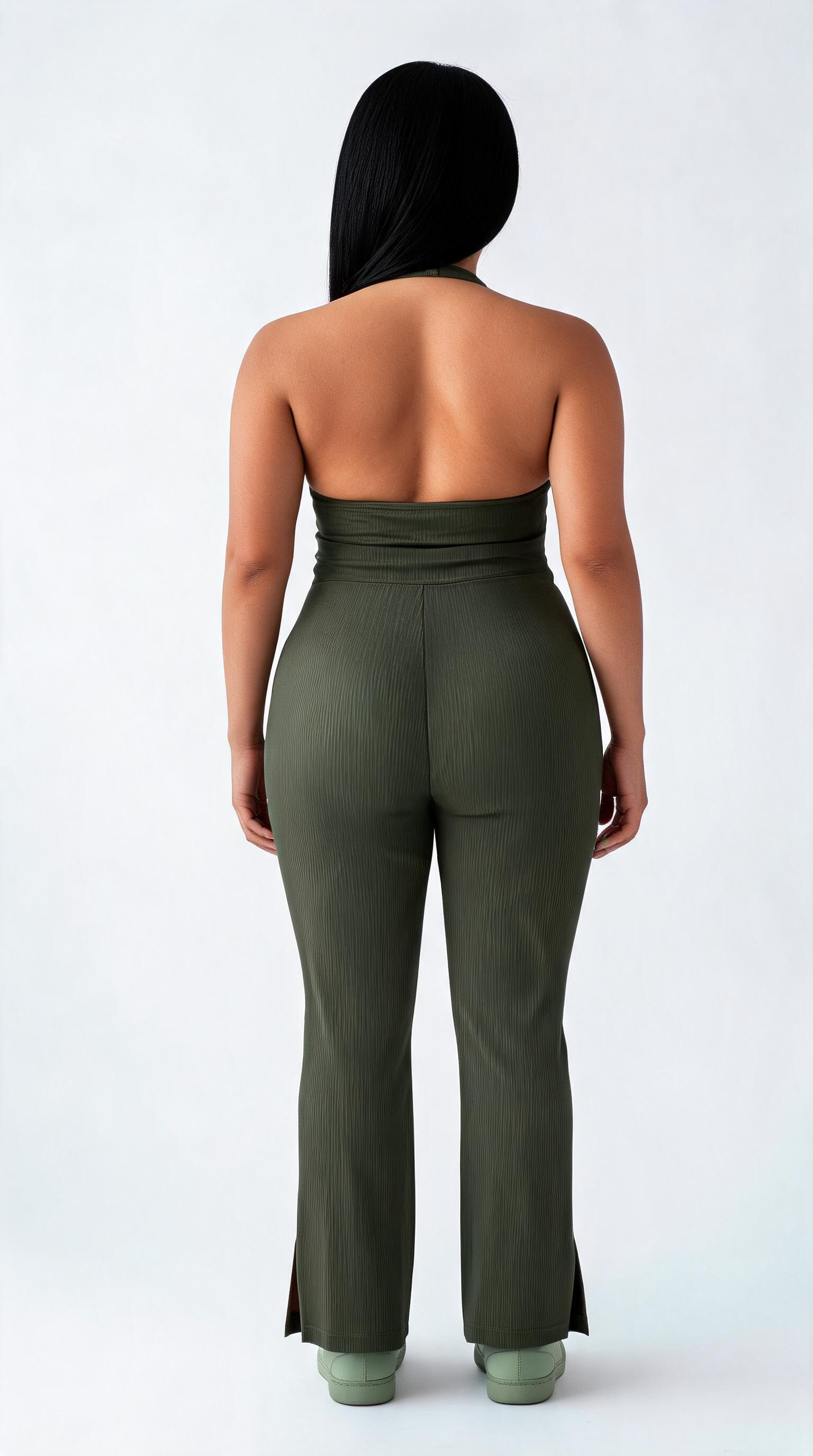 Women’s Halter Flared Jumpsuit