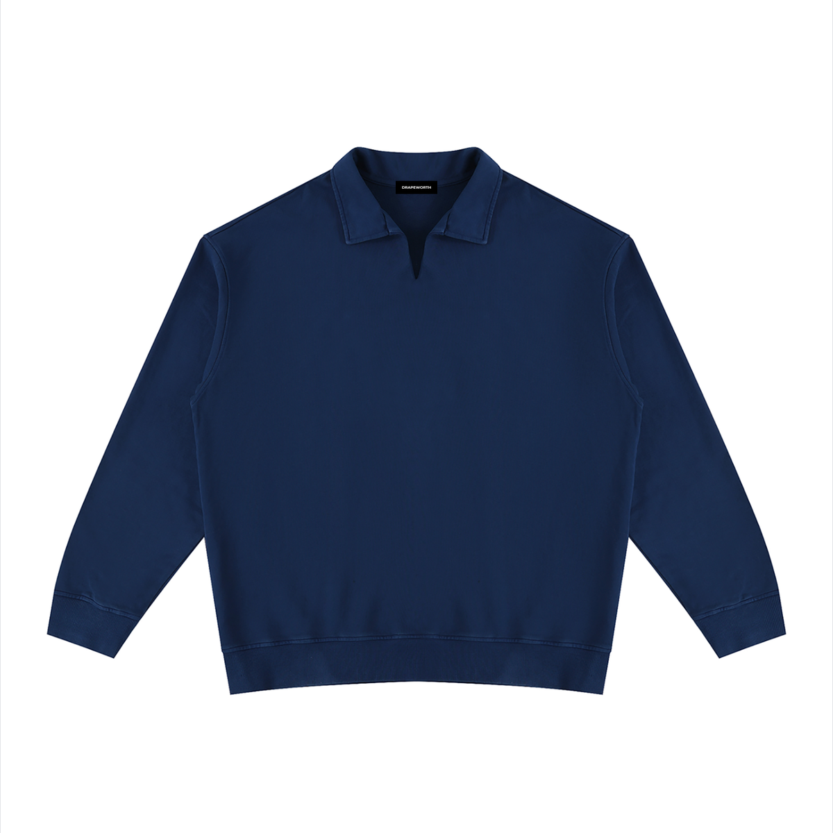 Vintage Wash Collared Sweatshirt – Oversized Unisex — Drapeworth sweatshirt