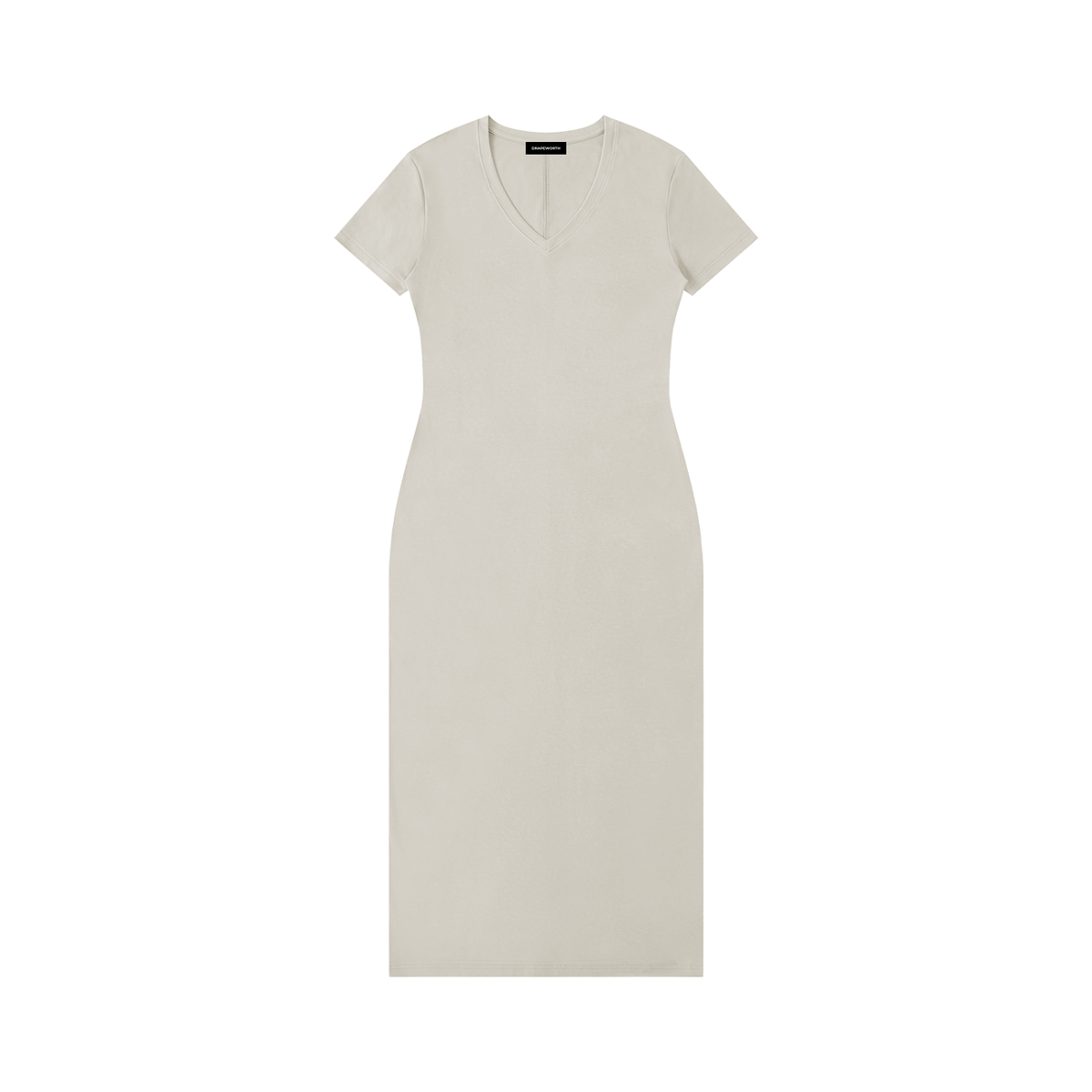 V-Neck Short Sleeve Maxi Dress with Slit — Drapeworth dress