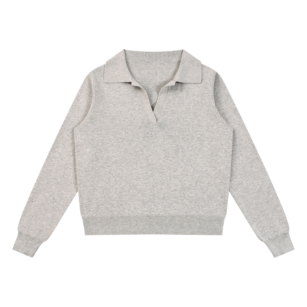 COLLARED KNIT SWEATER