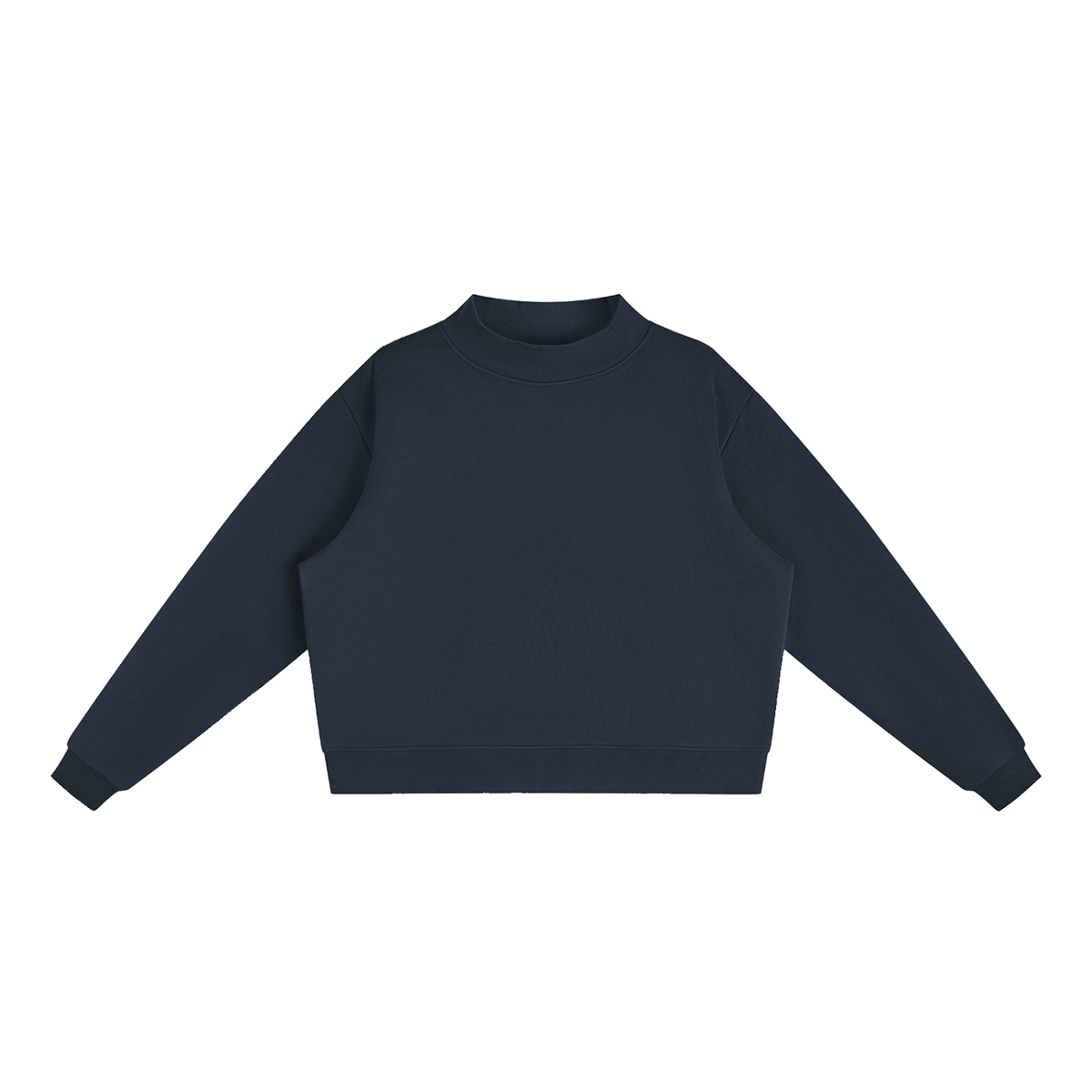 Fleece Mock-Neck Crewneck Sweatshirt – Oversized — Drapeworth sweatshirt