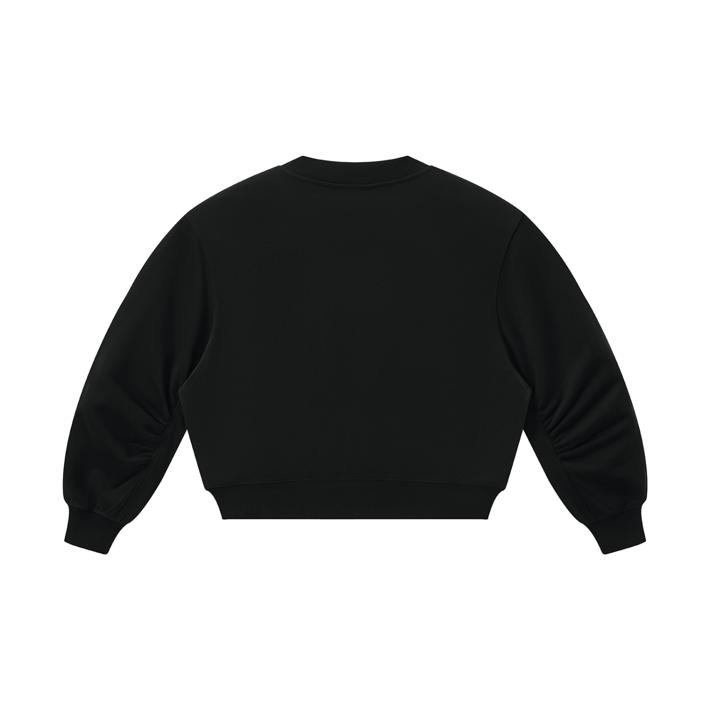 CROP V-NECK SWEATSHIRT