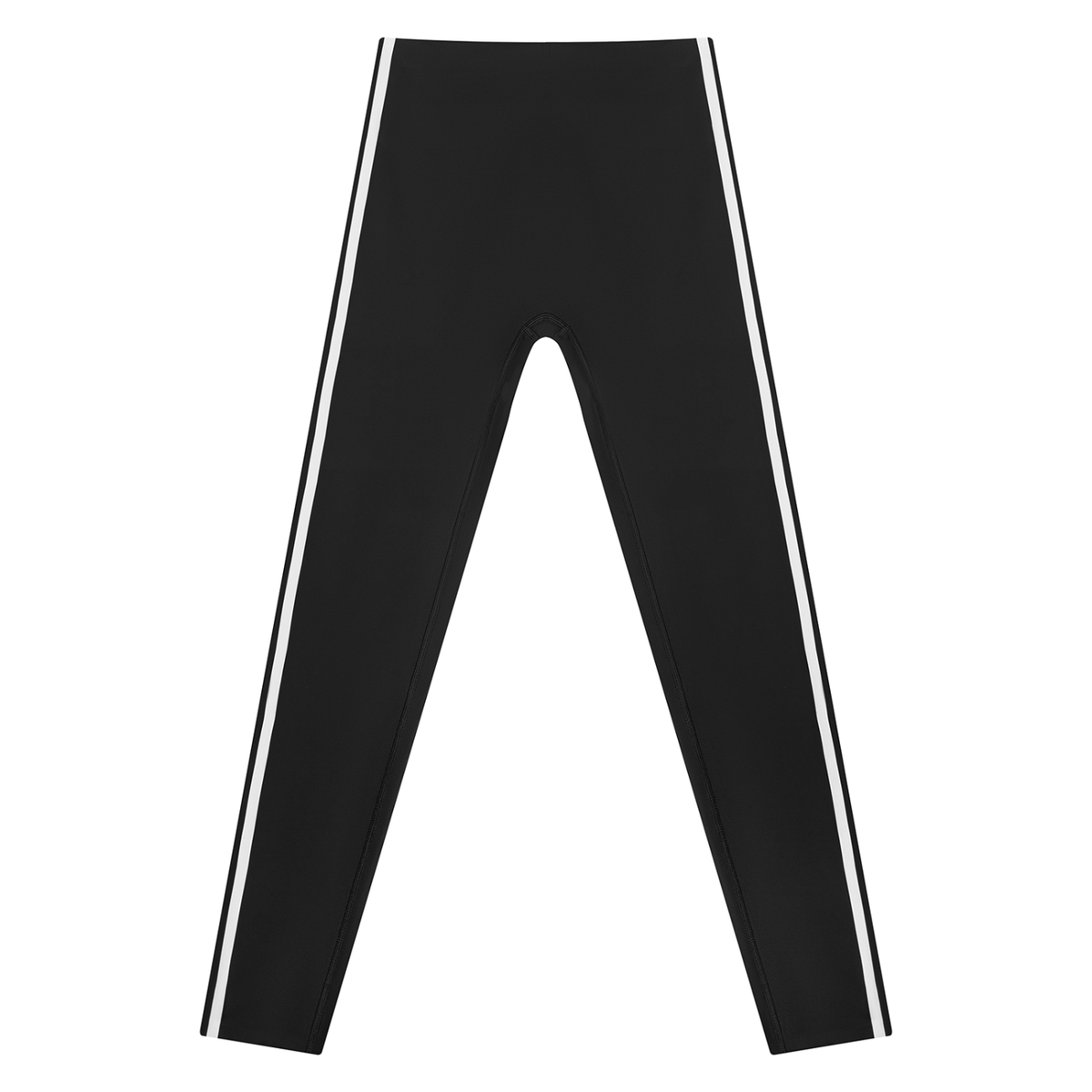 High-Rise Ankle-Length Yoga Leggings with Side Stripe — Drapeworth leggings