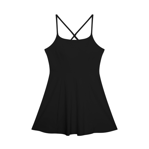 Paneled A-Line Athleisure Dress — Drapeworth dress