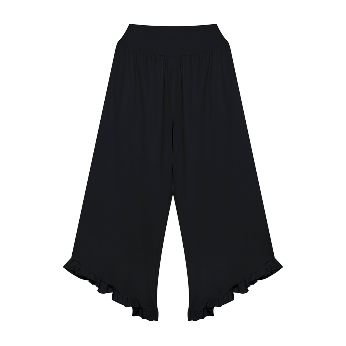 Ruched High-Rise Wide Leg Pants — Drapeworth pants