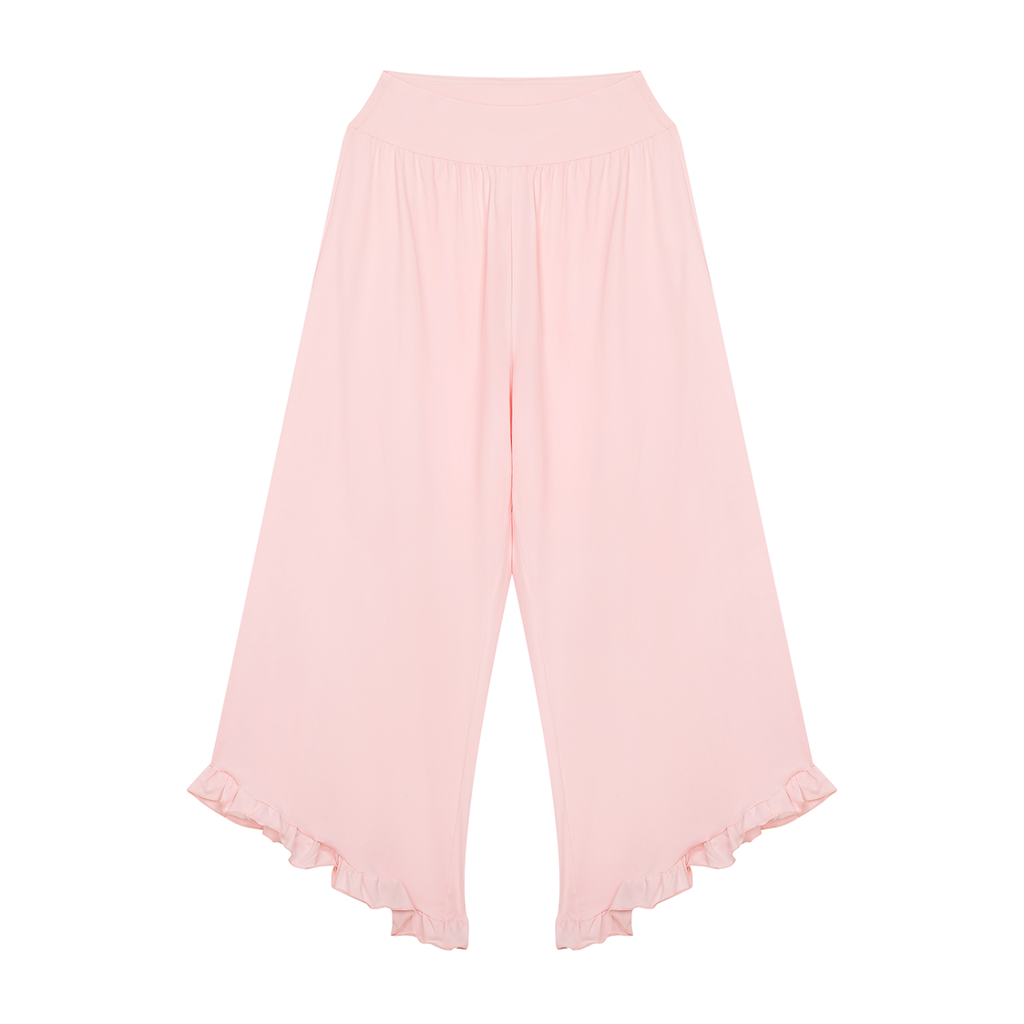 Ruched High-Rise Wide Leg Pants — Drapeworth pants