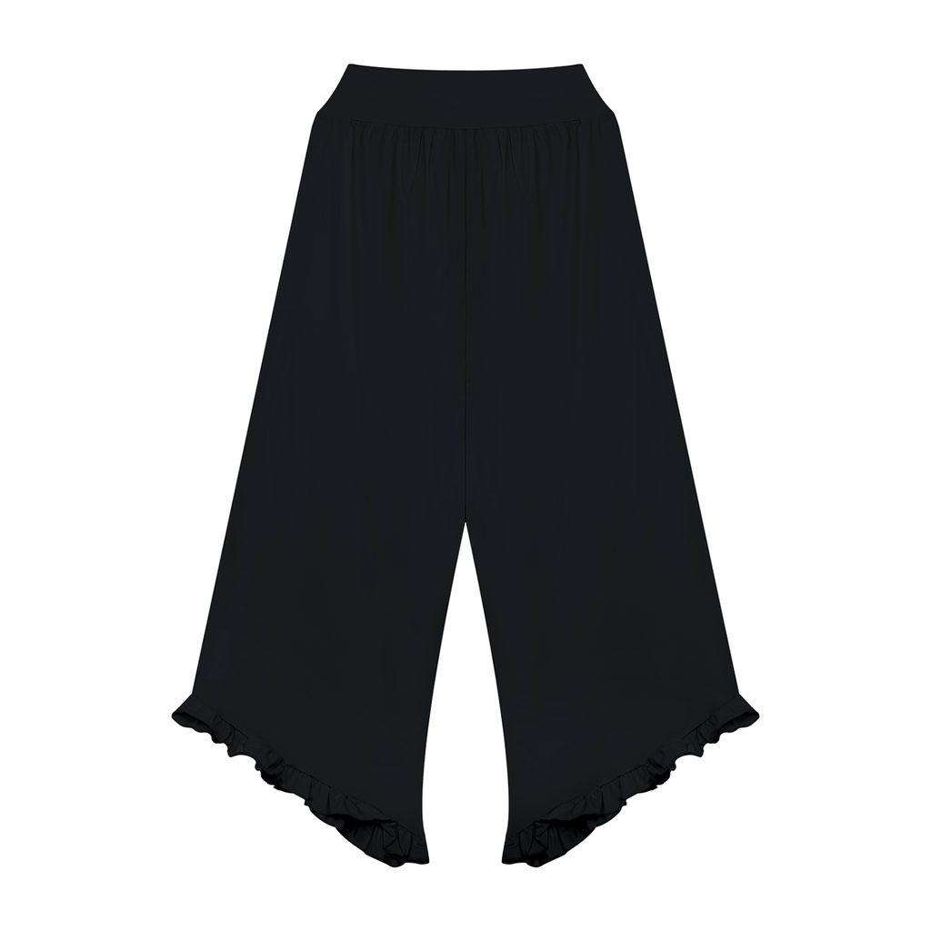 Ruched High-Rise Wide Leg Pants — Drapeworth pants