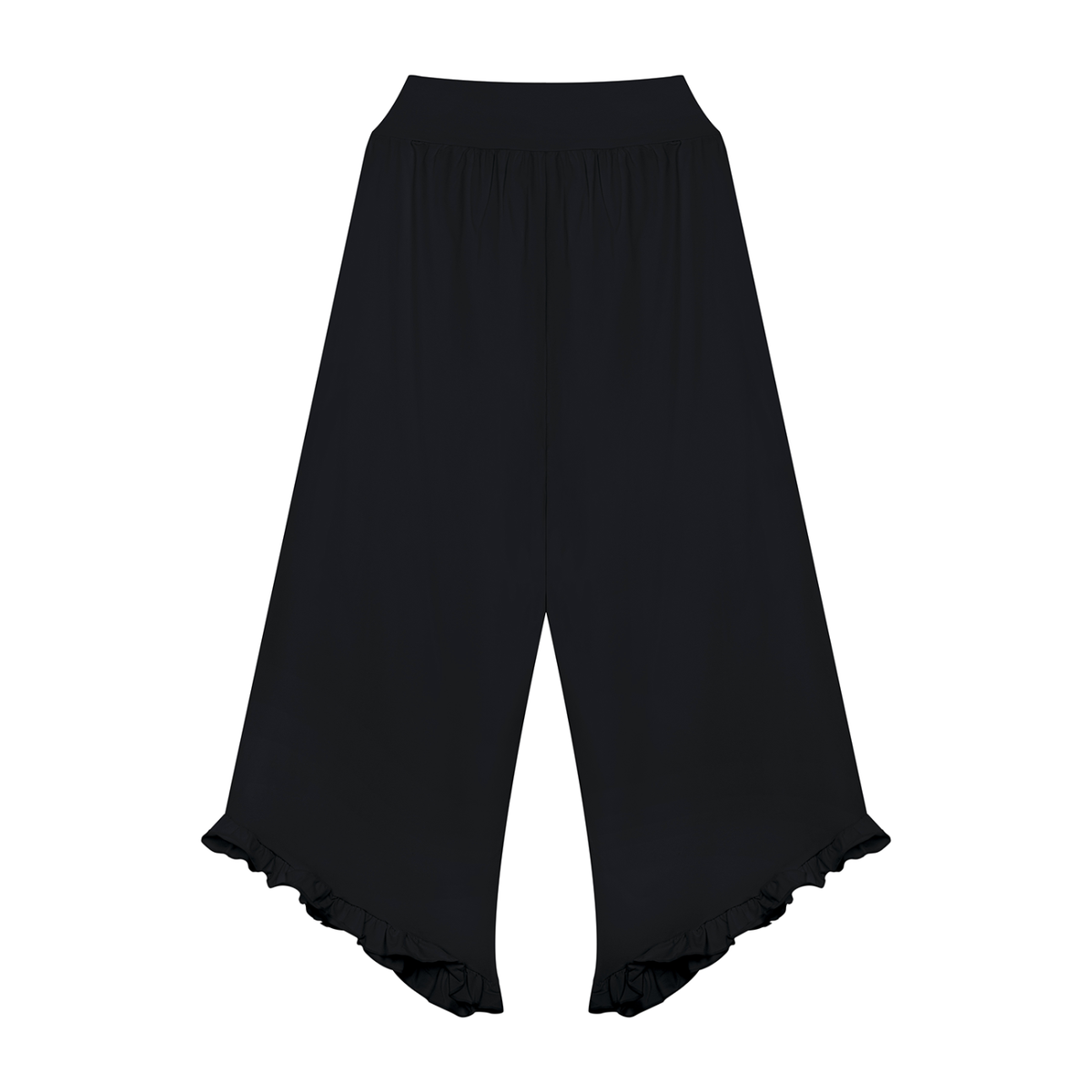 Ruched High-Rise Wide Leg Pants — Drapeworth pants