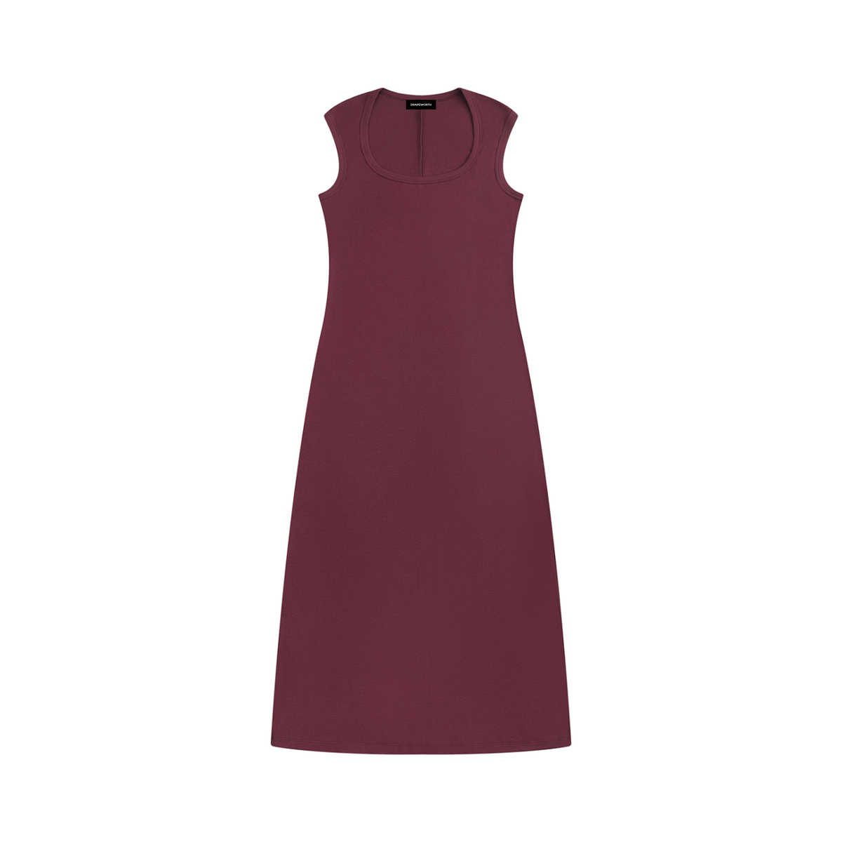Slim Sleeveless Maxi Dress – Viscose Knit — Drapeworth dress