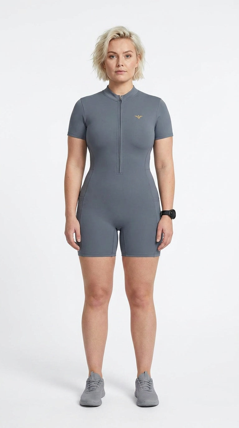 WOMEN'S ZIP-FRONT PERFORMANCE CROP TOP