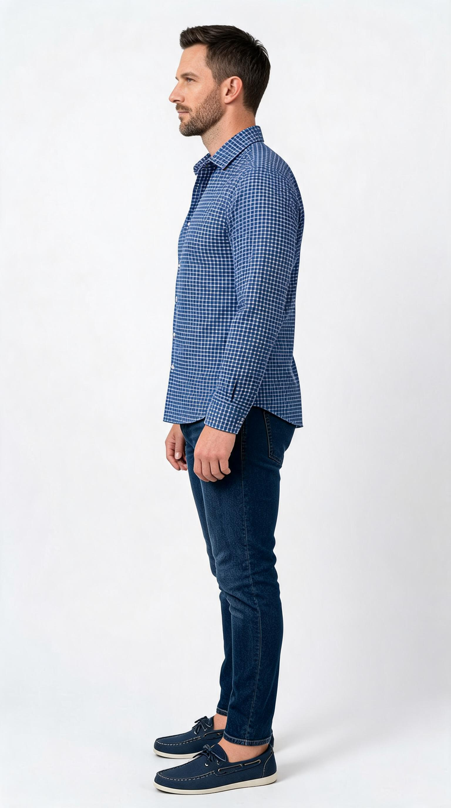 PERFORMANCE BUTTON-DOWN SHIRT – STRETCH OFFICE FIT (MODERN WORKWEAR ESSENTIAL)