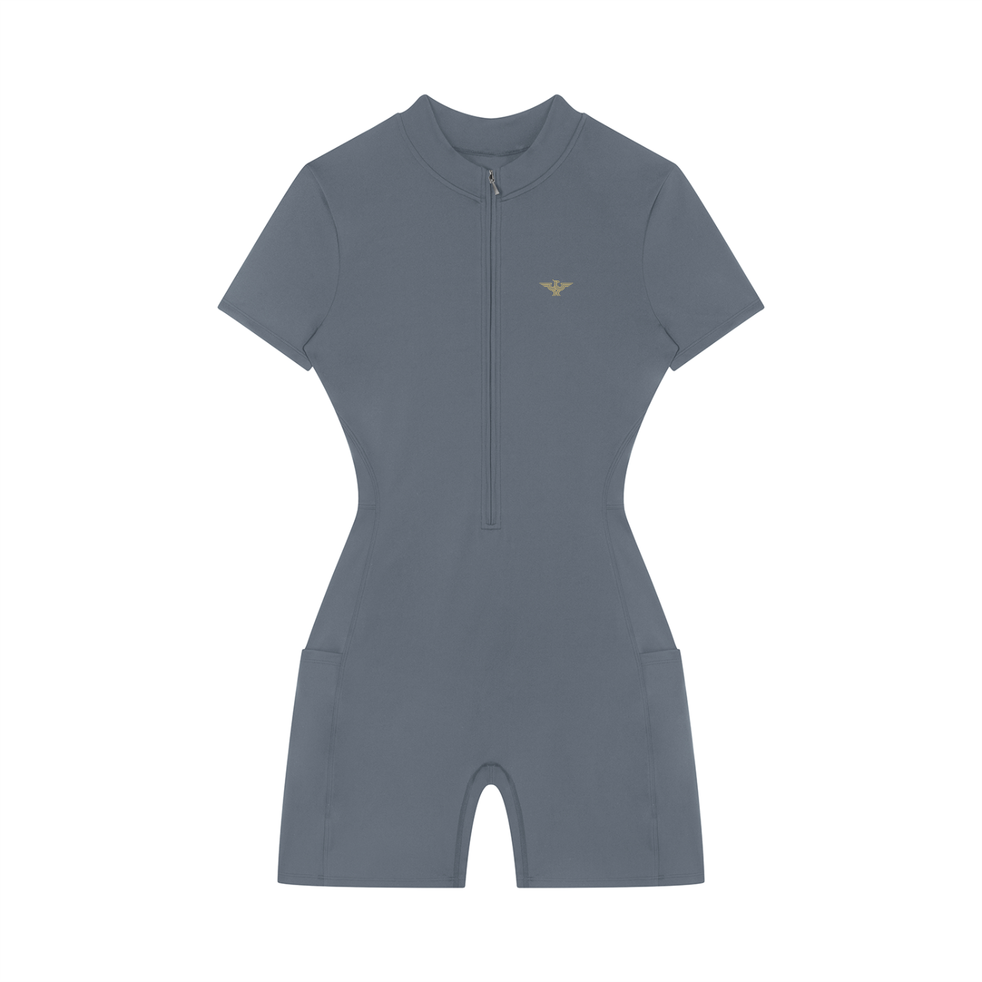 ZIP-FRONT PERFORMANCE CROP TOP