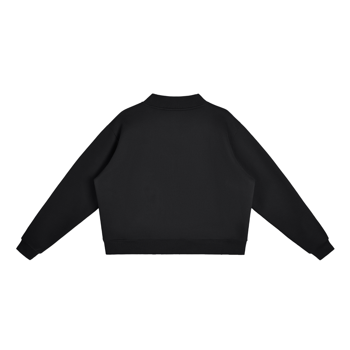 Fleece Mock-Neck Crewneck Sweatshirt – Oversized — Drapeworth sweatshirt