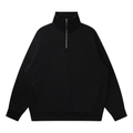 DRAPEWORTH Zip Collar Sweatshirt – Drop Shoulder Relaxed Fit