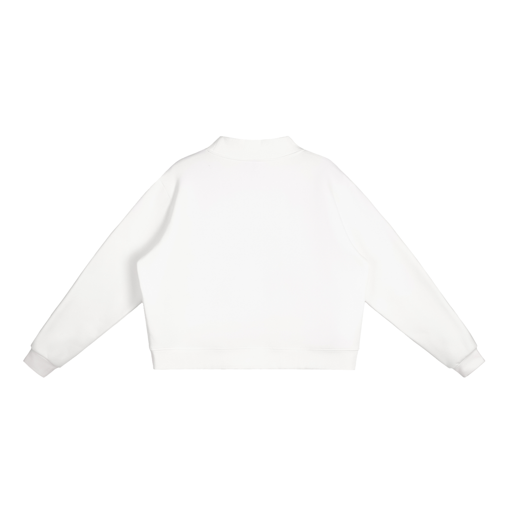 Fleece Mock-Neck Crewneck Sweatshirt – Oversized — Drapeworth sweatshirt