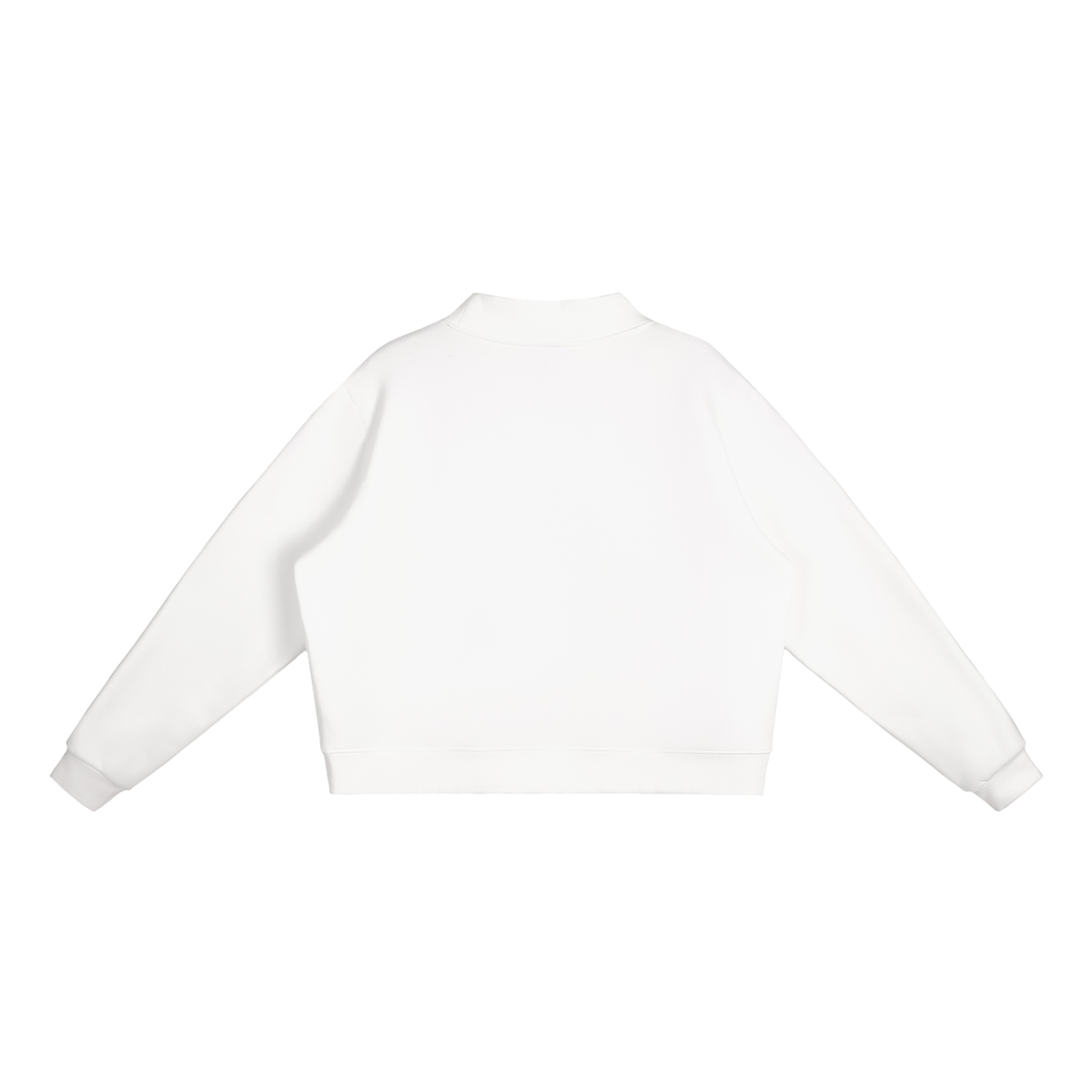 Fleece Mock-Neck Crewneck Sweatshirt – Oversized — Drapeworth sweatshirt