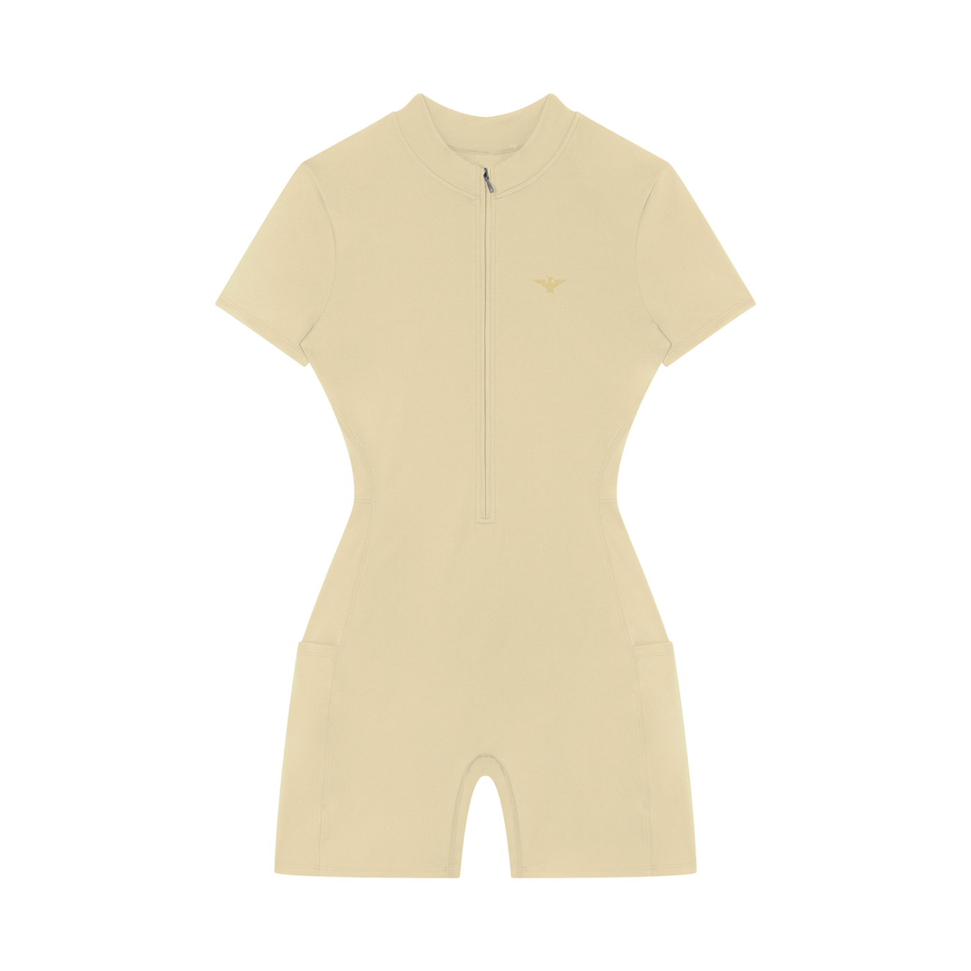 ZIP-FRONT PERFORMANCE CROP TOP