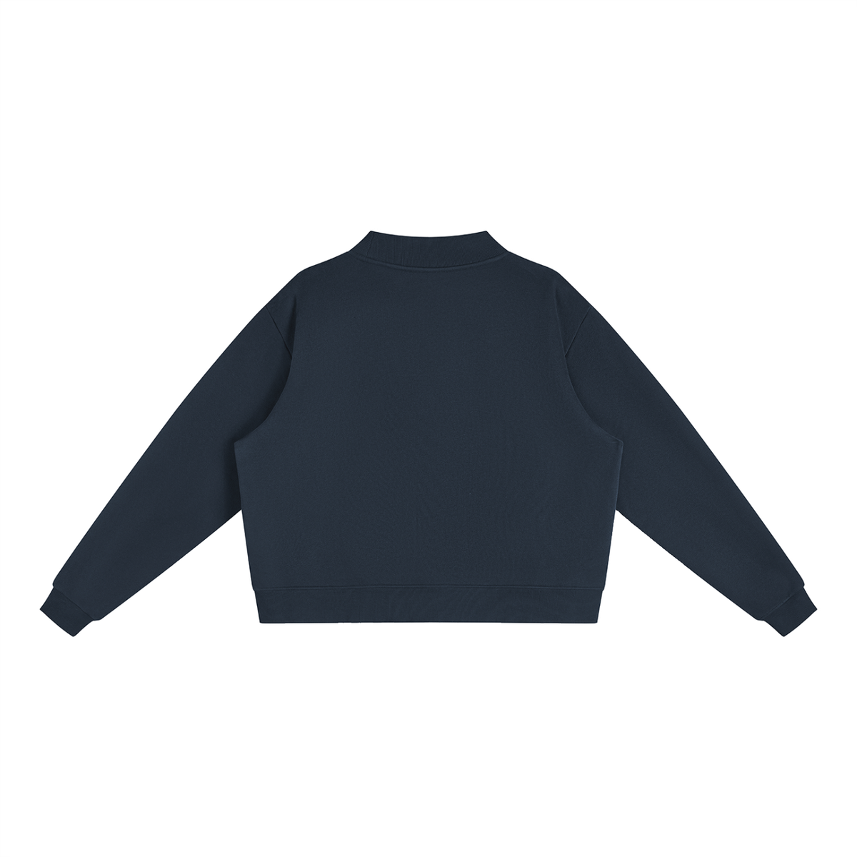 Fleece Mock-Neck Crewneck Sweatshirt – Oversized — Drapeworth sweatshirt