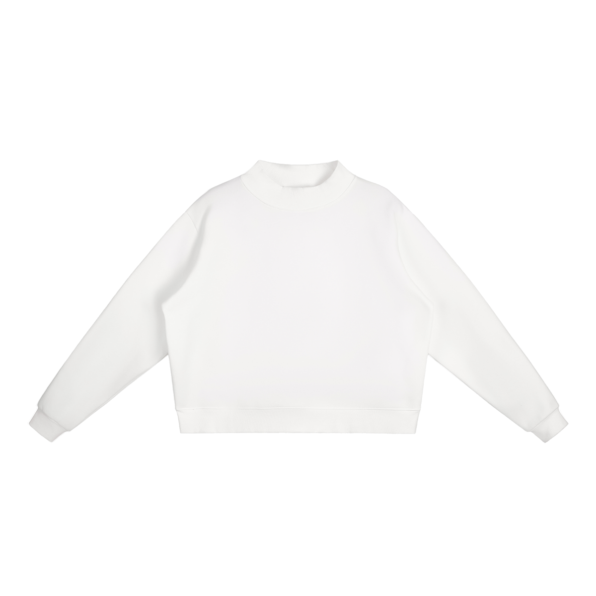 Fleece Mock-Neck Crewneck Sweatshirt – Oversized — Drapeworth sweatshirt