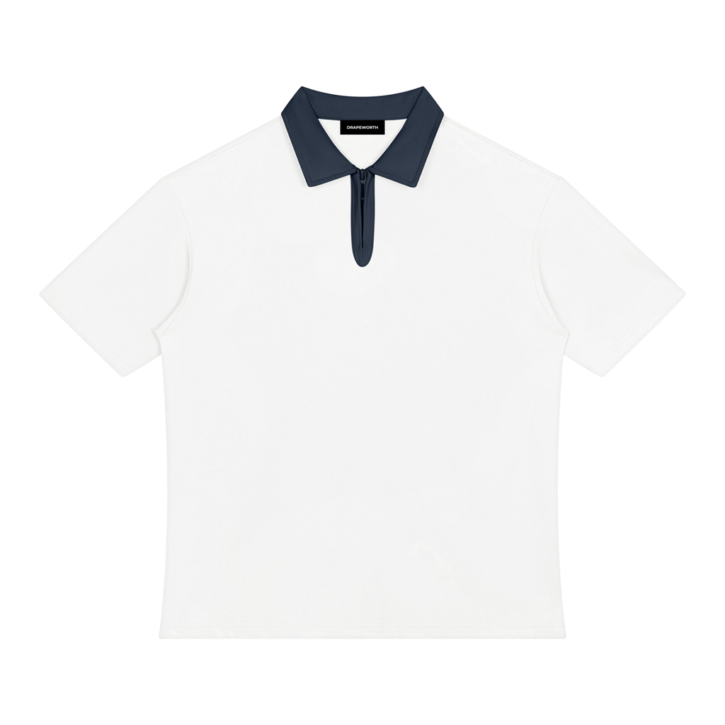 Color Block Quarter-Zip Polo Shirt – Unisex Golf & Tennis — Drapeworth polo shirt