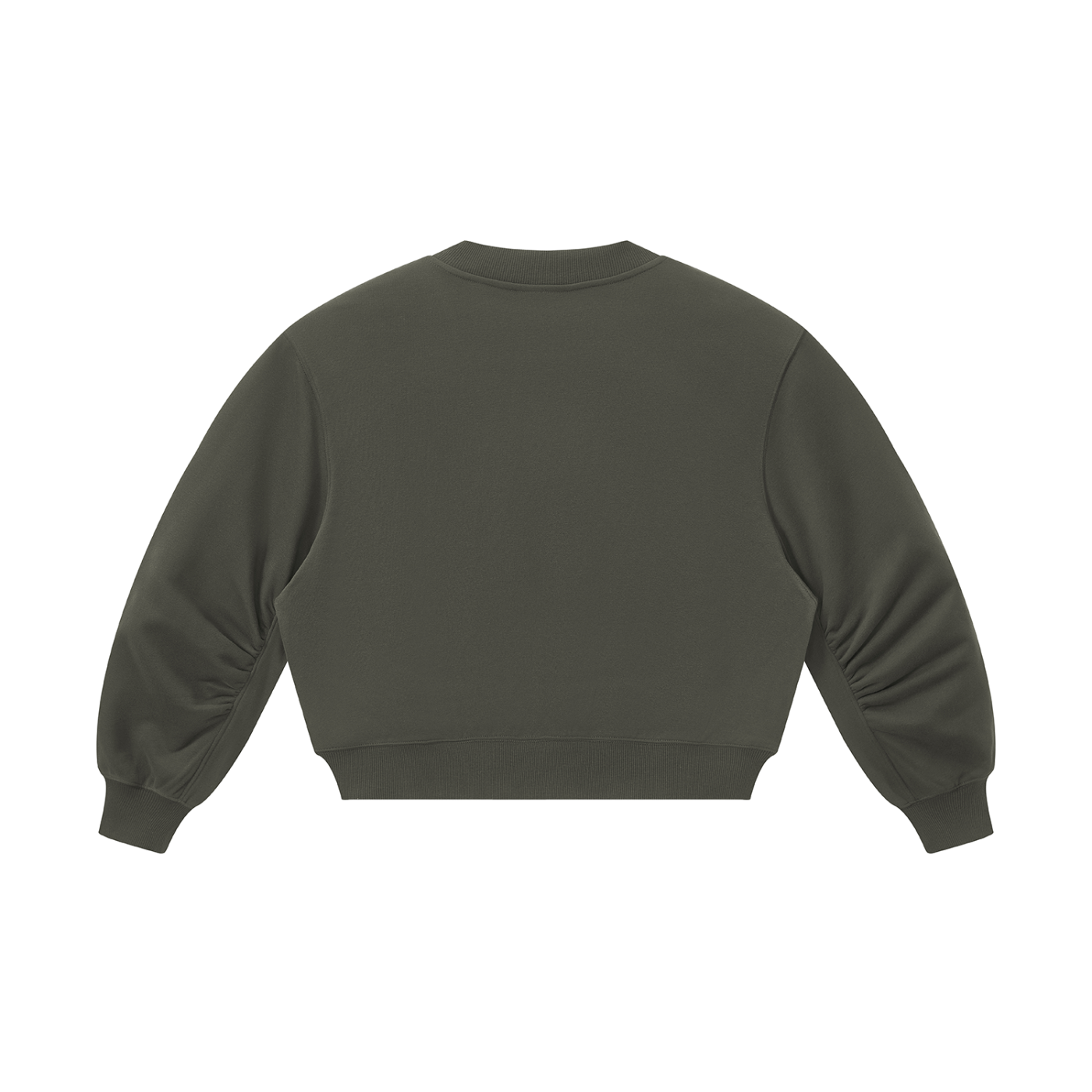 CROP V-NECK SWEATSHIRT