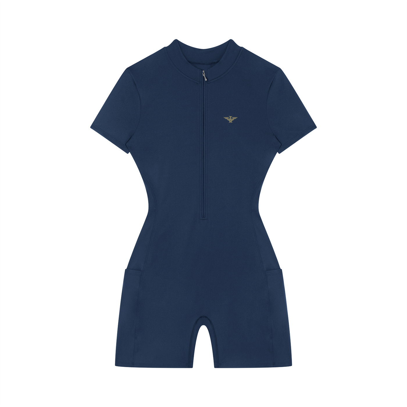 ZIP-FRONT PERFORMANCE CROP TOP