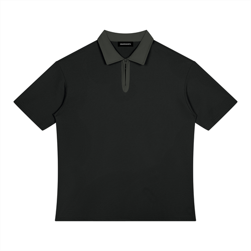 Color Block Quarter-Zip Polo Shirt – Unisex Golf & Tennis — Drapeworth polo shirt