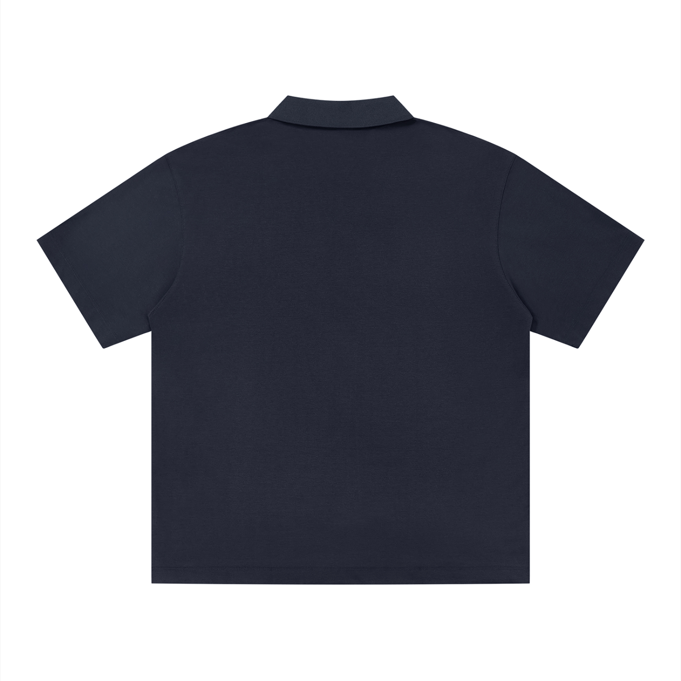 V-Neck Polo Tee – Short Sleeve Relaxed Fit (Lightweight Essential)