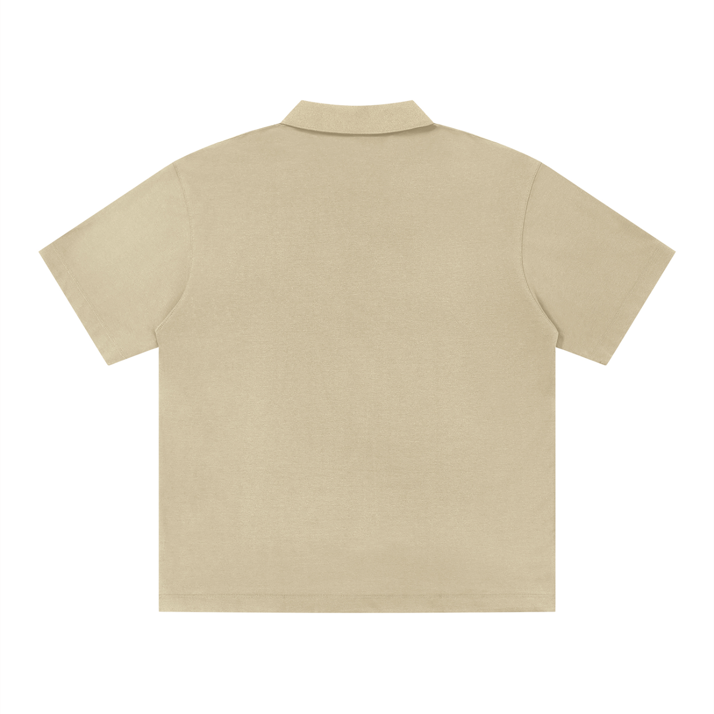 V-Neck Polo Tee – Short Sleeve Relaxed Fit (Lightweight Essential)