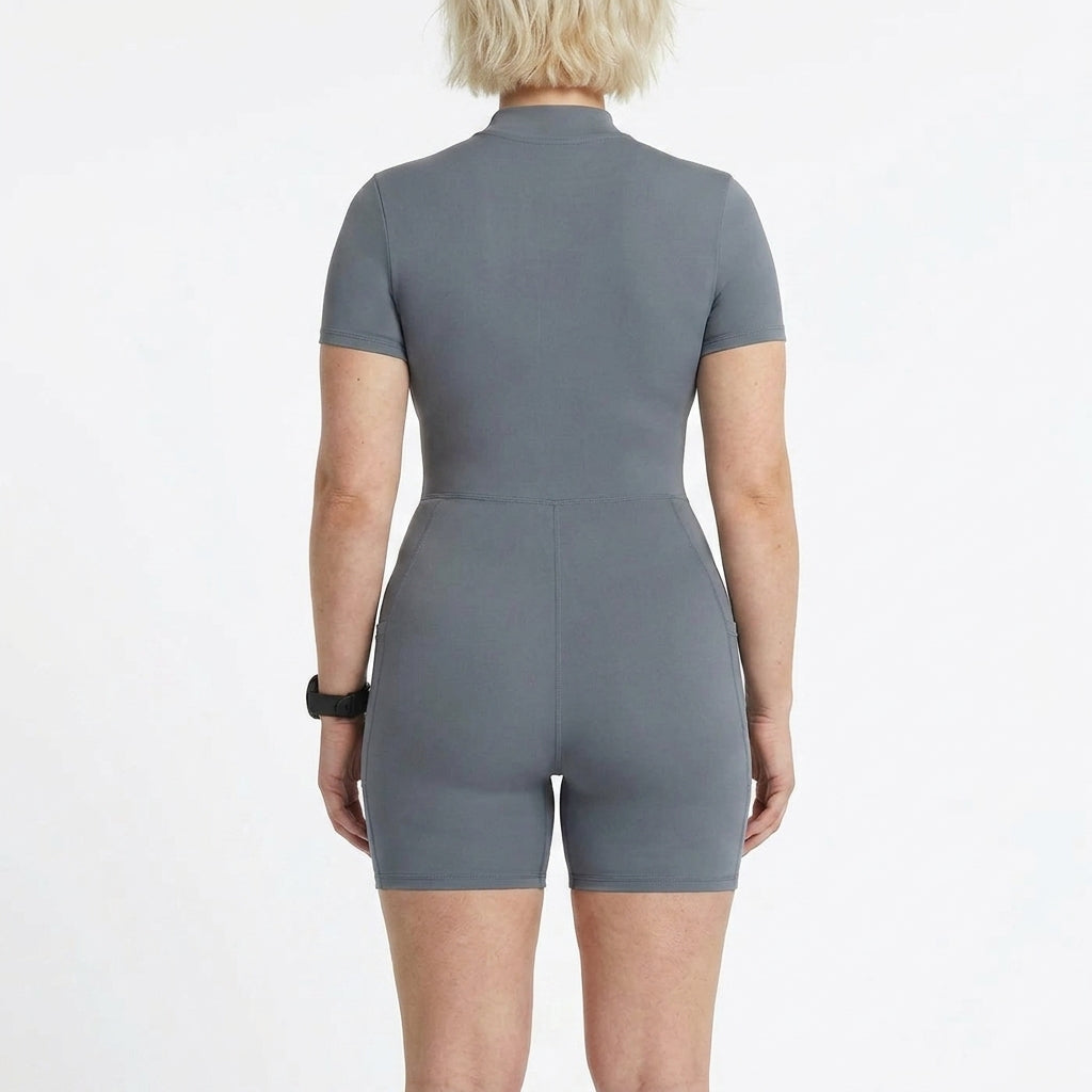 WOMEN'S ZIP-FRONT PERFORMANCE CROP TOP