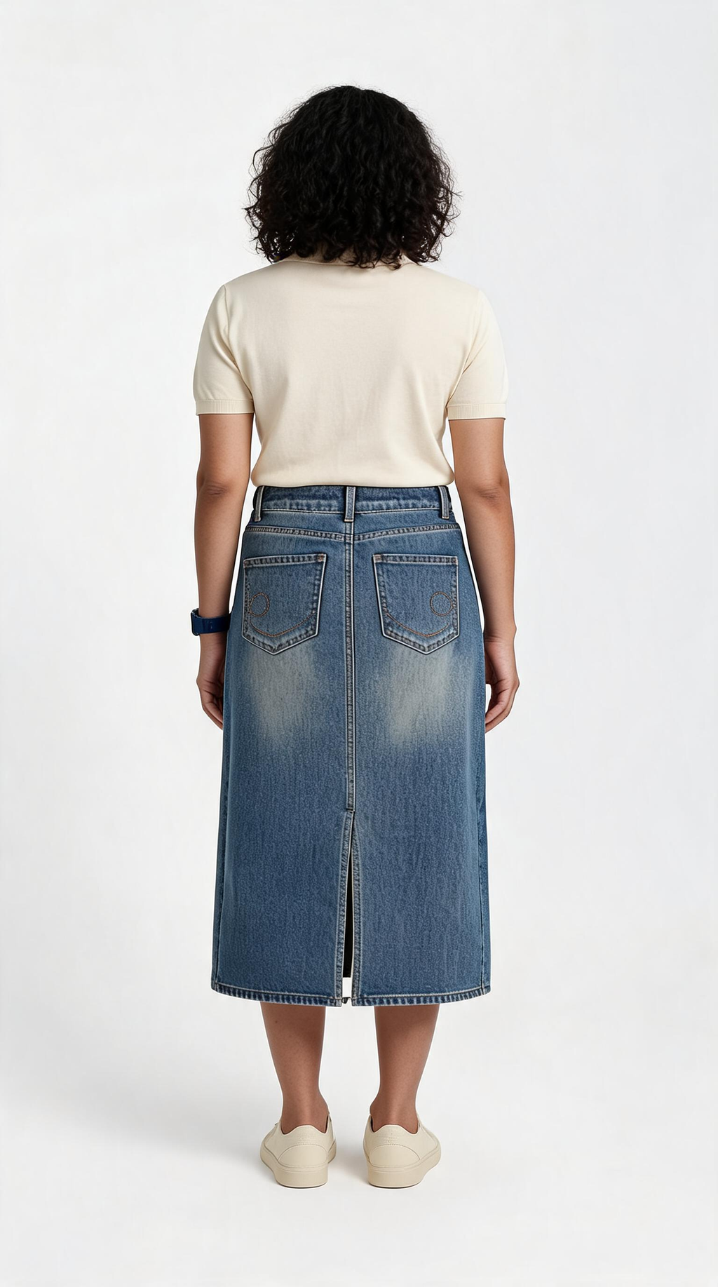 WASHED BODYCON SKIRT – MID WAIST FIT (ELEVATED EVERYDAY ESSENTIAL)
