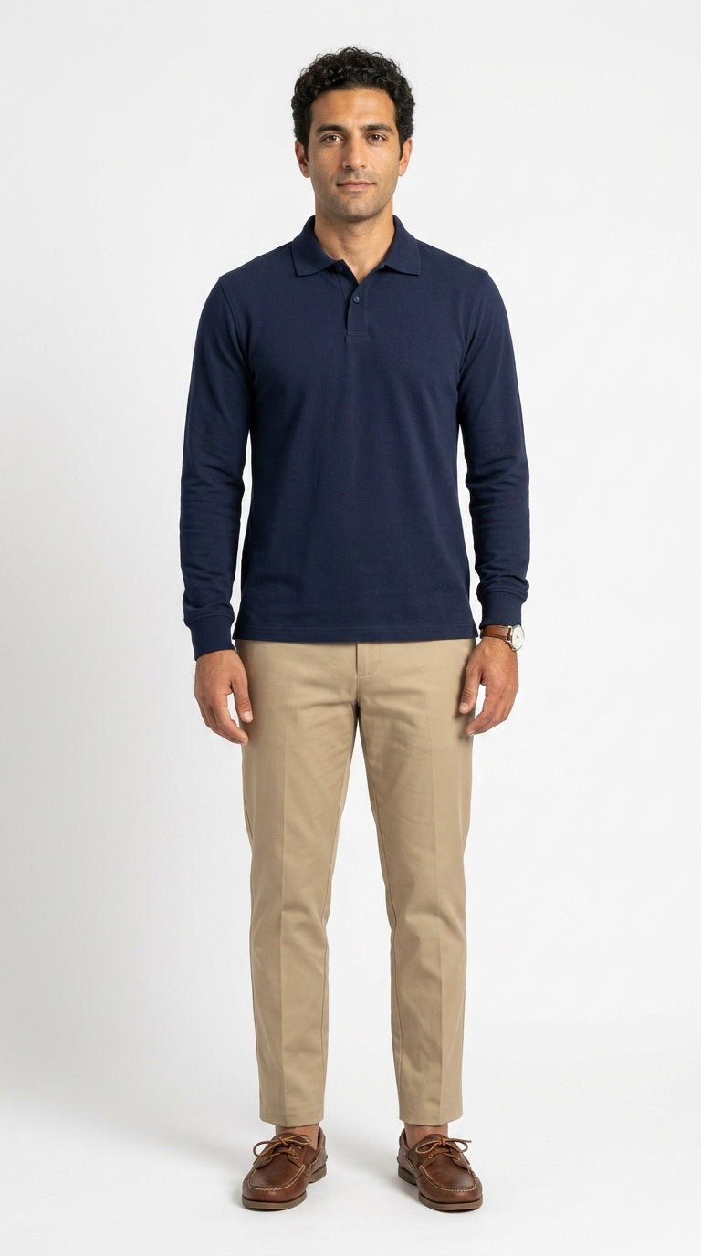 EZCotton Long Sleeve Polo