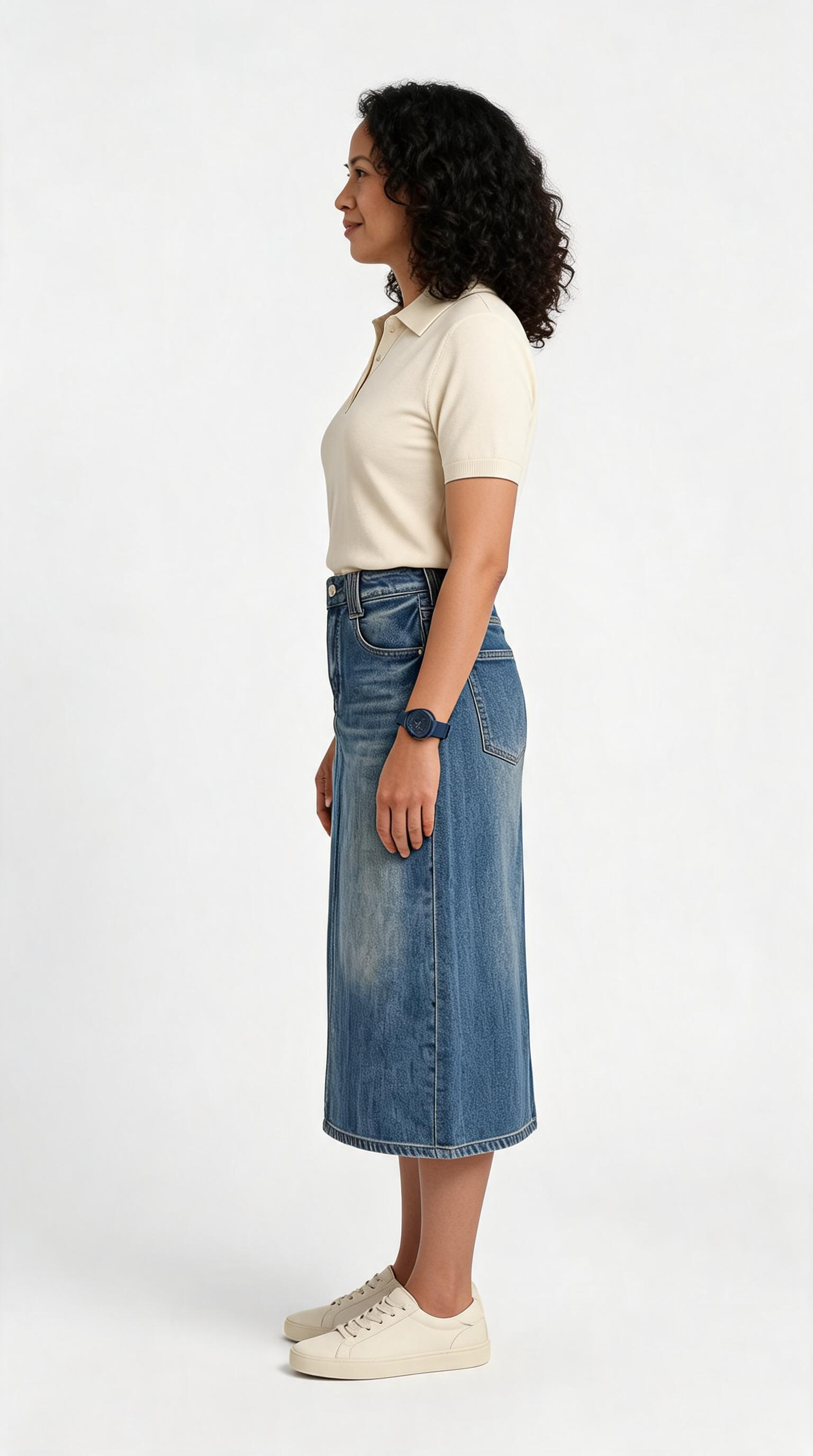 WASHED BODYCON SKIRT – MID WAIST FIT (ELEVATED EVERYDAY ESSENTIAL)