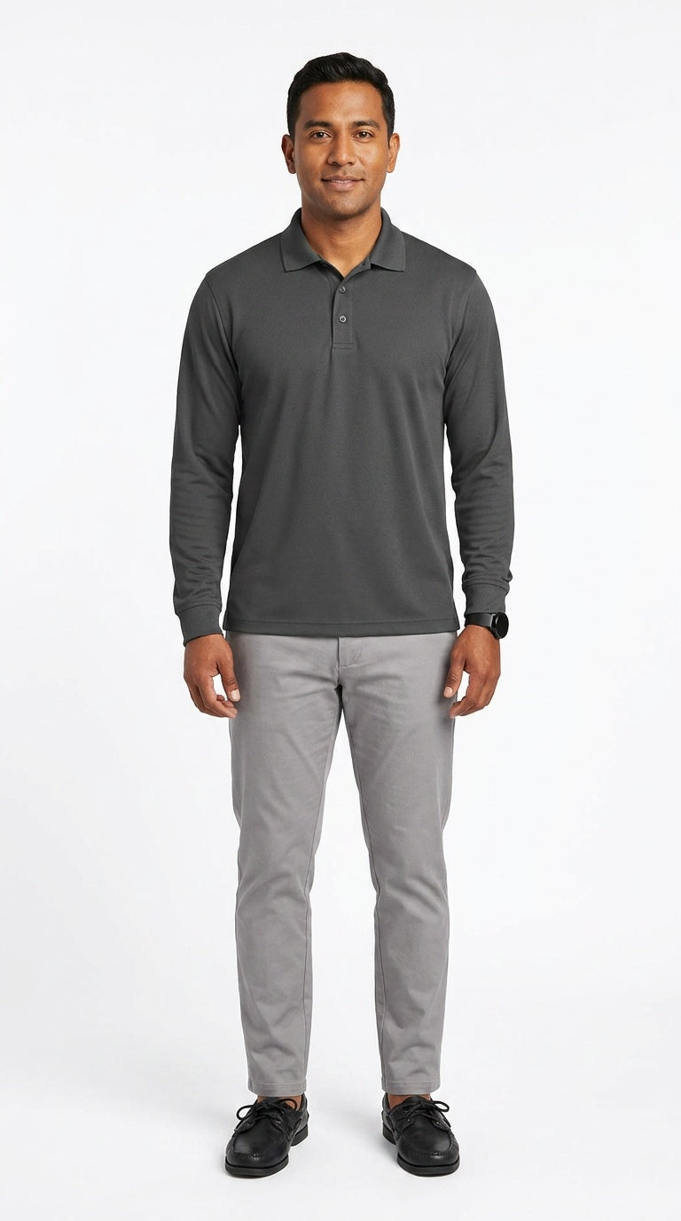 EZCotton Long Sleeve Polo