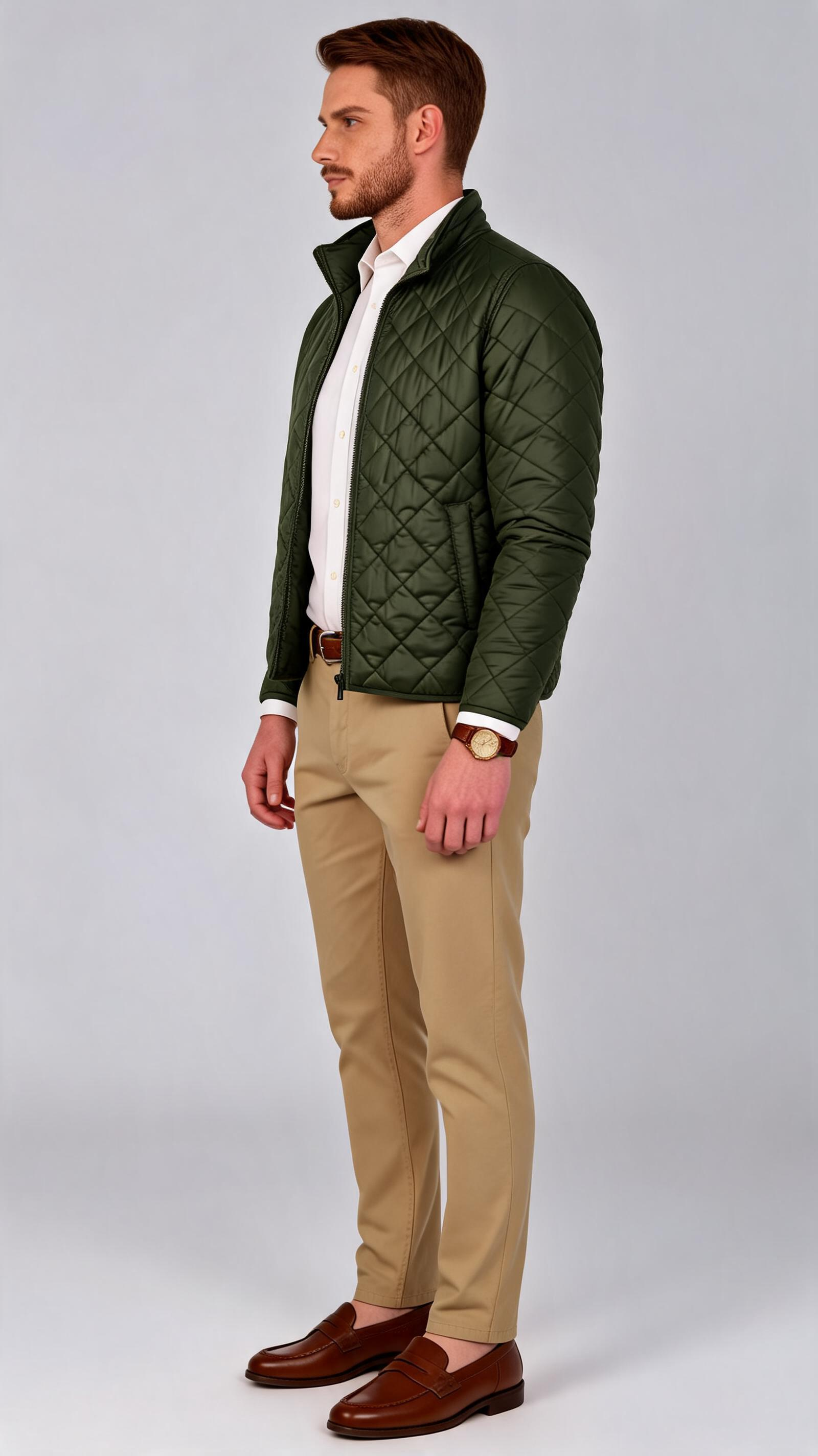 QUILTED JACKET – DIAMOND STITCH DESIGN (ALL-DAY LAYERING ESSENTIAL)