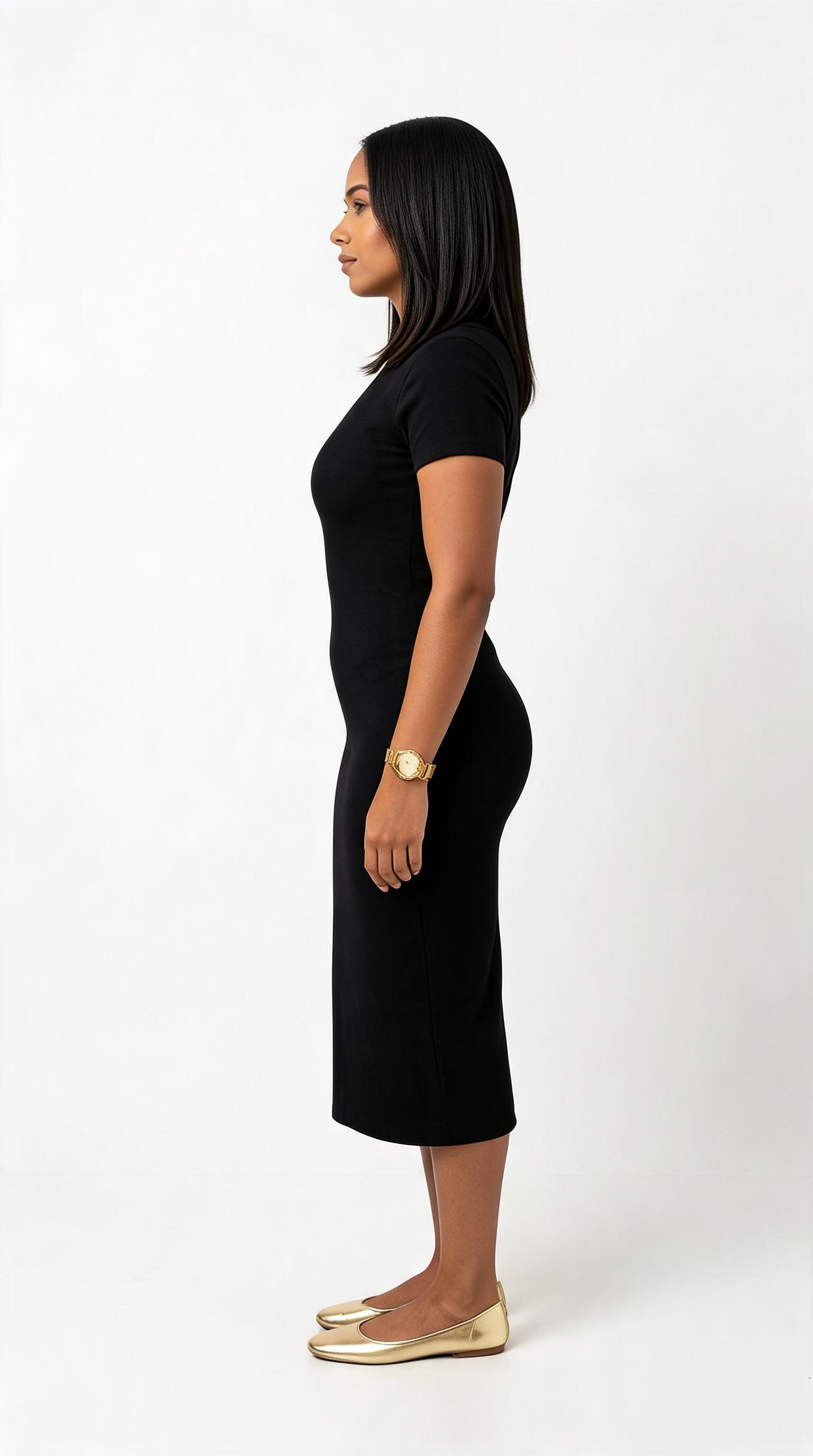 Bodycon Maxi Dress – V-Neck Slit Sculpted Fit