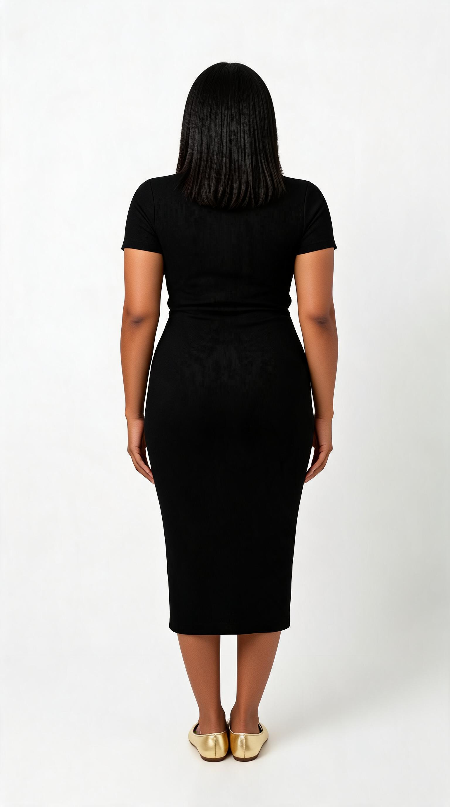 Bodycon Maxi Dress – V-Neck Slit Sculpted Fit