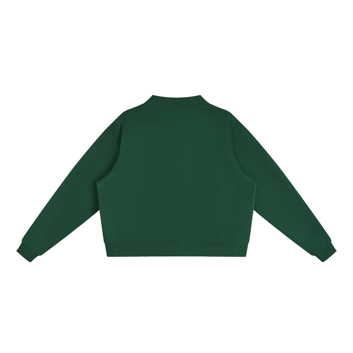 FLEECE MOCK-NECK SWEATSHIRT