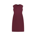 Ruched Sleeveless Midi Dress – Slim Fit — Drapeworth dress