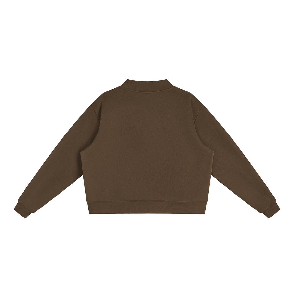 Fleece Mock-Neck Crewneck Sweatshirt – Oversized — Drapeworth sweatshirt