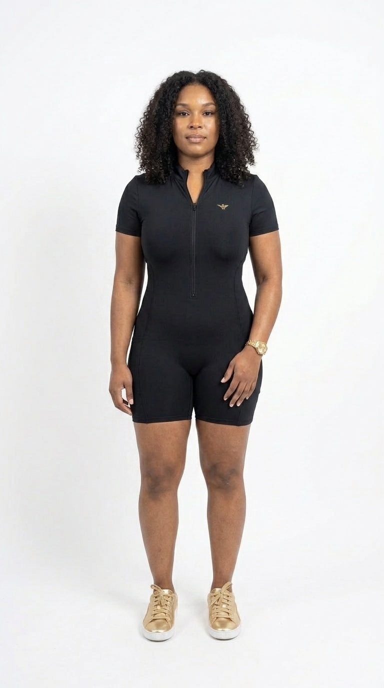 WOMEN'S ZIP-FRONT PERFORMANCE CROP TOP