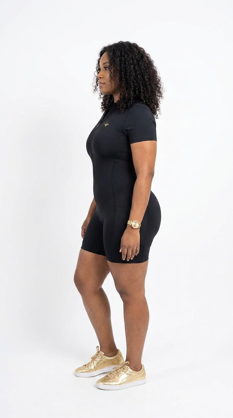 WOMEN'S ZIP-FRONT PERFORMANCE CROP TOP