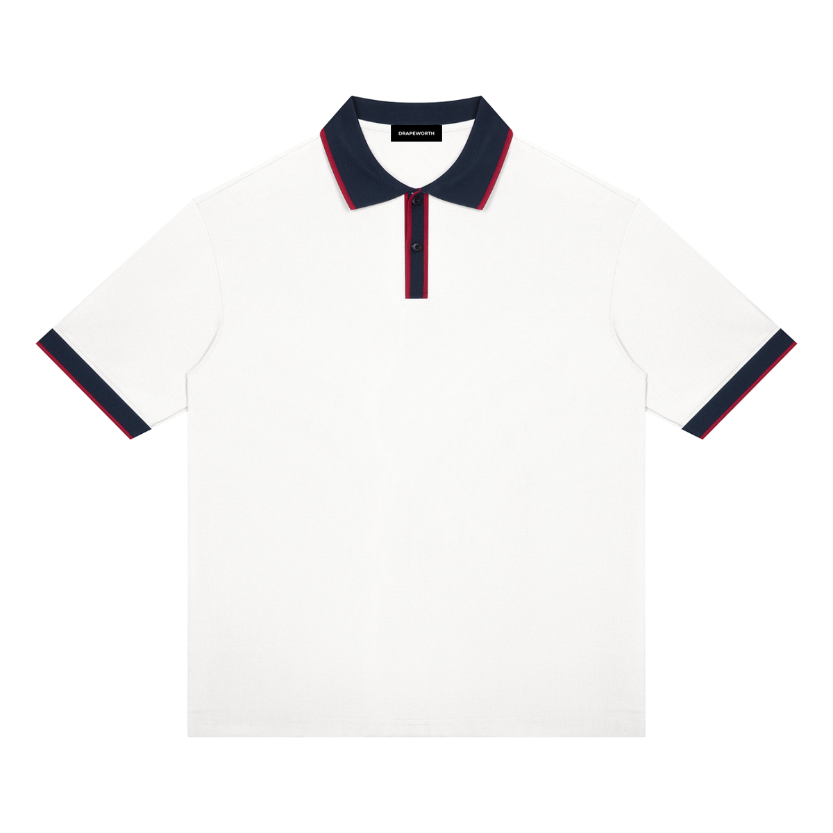 Color Block Drop-Shoulder Polo Shirt – Unisex — Drapeworth polo shirt