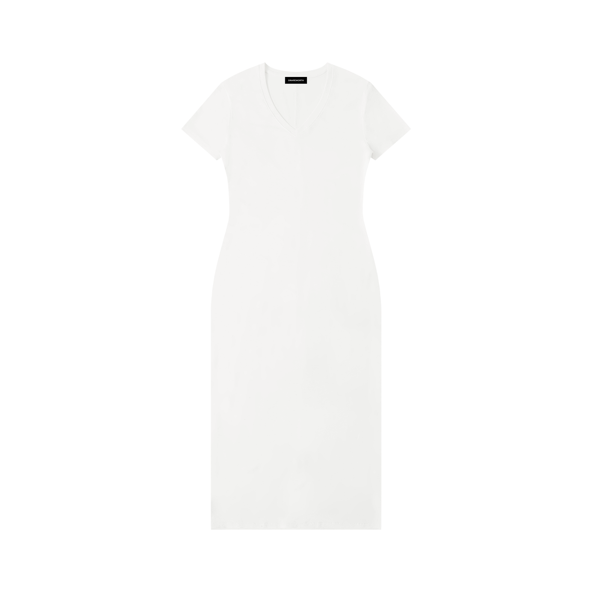 V-Neck Short Sleeve Maxi Dress with Slit — Drapeworth dress