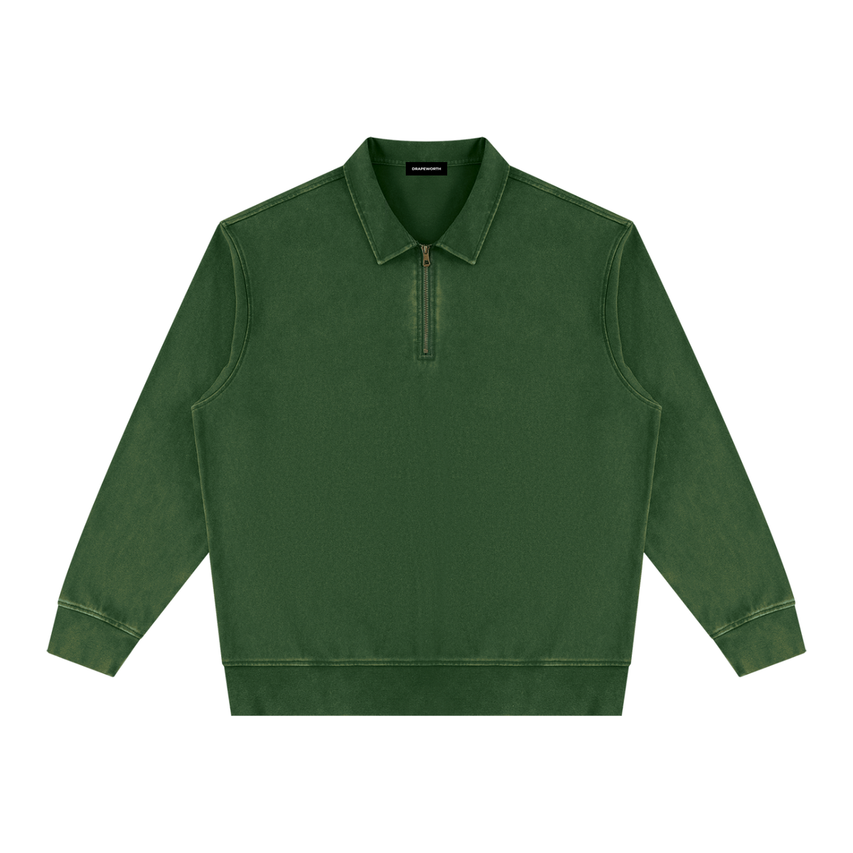 Vintage Wash Quarter-Zip Sweatshirt – Oversized — Drapeworth sweatshirt