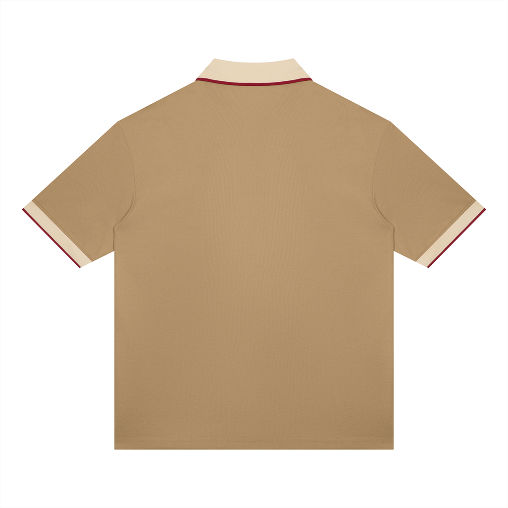 Color Block Drop-Shoulder Polo Shirt – Unisex — Drapeworth polo shirt