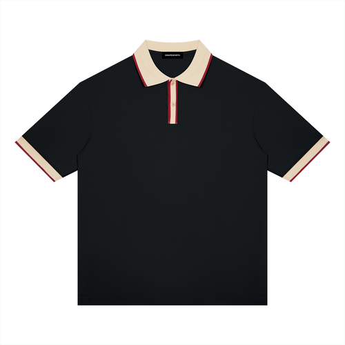 Color Block Drop-Shoulder Polo Shirt – Unisex — Drapeworth polo shirt