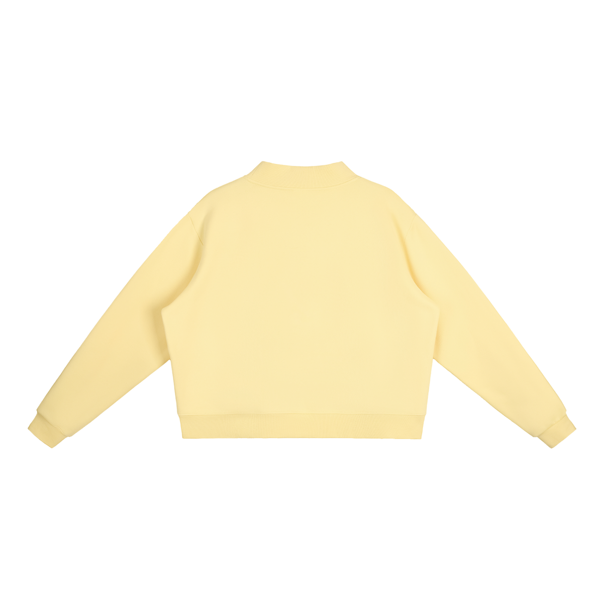Fleece Mock-Neck Crewneck Sweatshirt – Oversized — Drapeworth sweatshirt