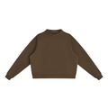 Fleece Mock-Neck Crewneck Sweatshirt – Oversized — Drapeworth sweatshirt